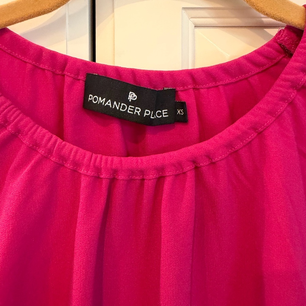 Pomander Place by Tuckernuck Pink Eliza Dress Long Sleeve Mini Length Size XS - Picture 5 of 8